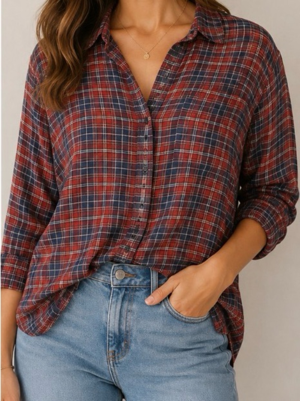 Treasure & Bond Boyfriend Button-Down Shirt